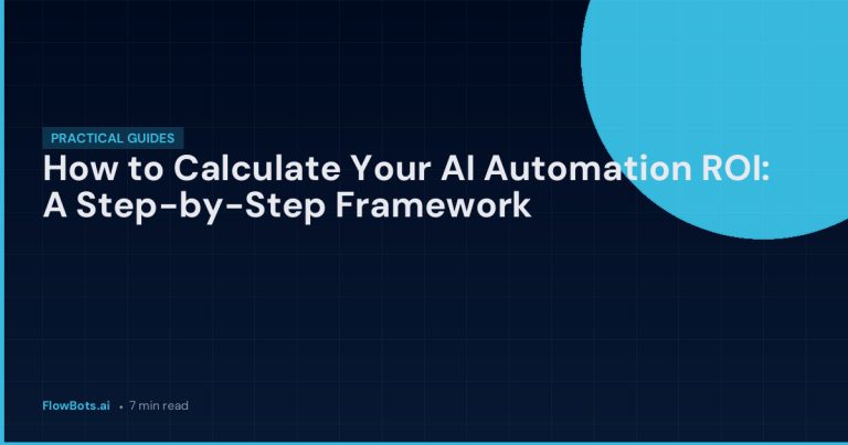 How to Calculate Your AI Automation ROI: A Step-by-Step Framework