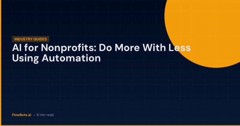 AI for Nonprofits: Do More With Less Using Automation