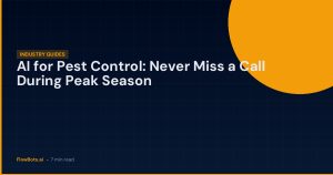 AI for Pest Control: Never Miss a Call During Peak Season