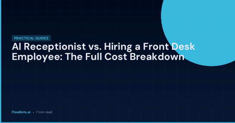 AI Receptionist vs. Hiring a Front Desk Employee: The Full Cost Breakdown